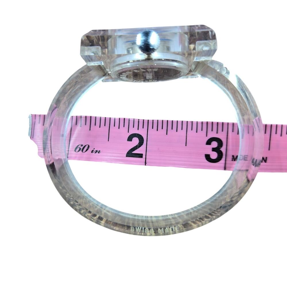 Vintage Sutton Blue Dial/Transparent Case and Bracelet Bangle Watch - Picture 5 of 9
